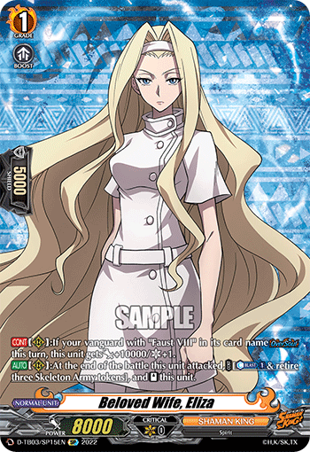 Beloved Wife, Eliza - D-TB03/SP15 - Special Parallel available at 401 Games Canada