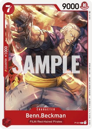 Benn.Beckman (One Piece Film Red) - P-021 - Promo available at 401 Games Canada