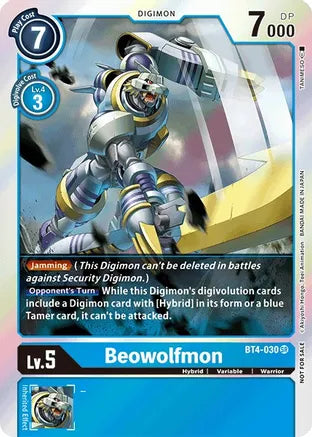 Beowolfmon (Event Pack 2) - BT4-030 - Super Rare available at 401 Games Canada