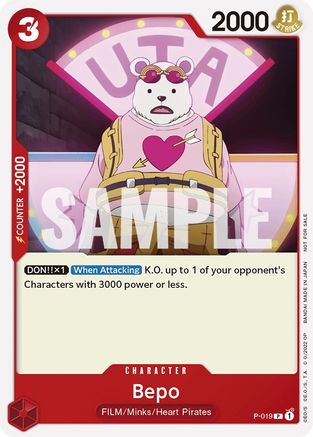 Bepo (One Piece Film Red) - P-019 - Promo available at 401 Games Canada