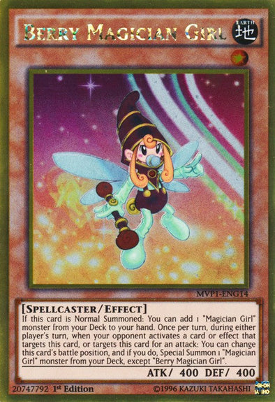 Berry Magician Girl - MVP1-ENG14 - Gold Rare - 1st Edition available at 401 Games Canada