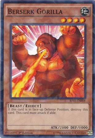 Berserk Gorilla - BP03-EN008 - Rare - 1st Edition available at 401 Games Canada