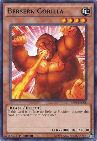 Berserk Gorilla (Shatterfoil) - BP03-EN008 - Shatterfoil Rare - 1st Edition available at 401 Games Canada