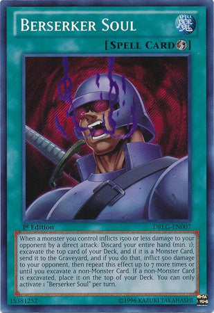Berserker Soul - DRLG-EN007 - Secret Rare - 1st Edition available at 401 Games Canada