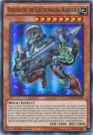 Berserkion the Electromagna Warrior - SDMY-EN004 - Ultra Rare - 1st Edition available at 401 Games Canada