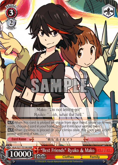 "Best Friends" Ryuko & Mako - KLK/S27-TE19R - Triple Rare available at 401 Games Canada