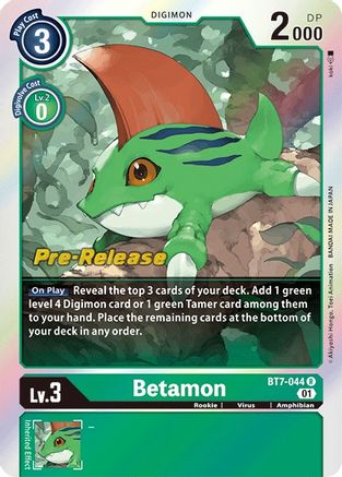 Betamon (Prerelease Promo) - BT7-044 - Rare available at 401 Games Canada