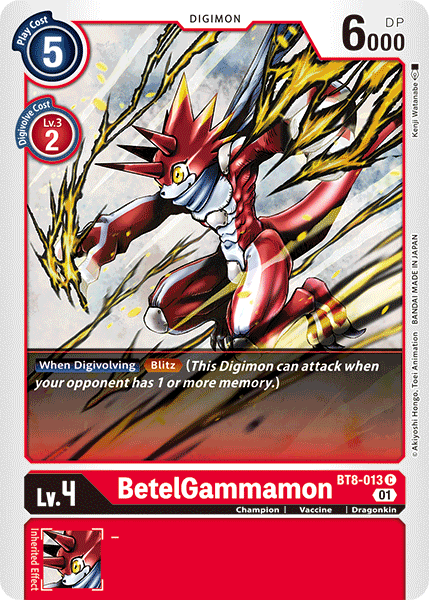 BetelGammamon - BT8-013 - Common available at 401 Games Canada