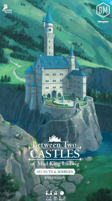 Between Two Castles of Mad King Ludwig: Secrets & Soirees Expansion available at 401 Games Canada