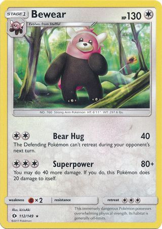 Bewear - 112/149 - Rare available at 401 Games Canada