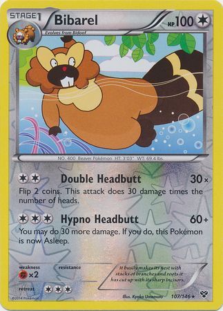 Bibarel - 107/146 - Rare - Reverse Holo available at 401 Games Canada
