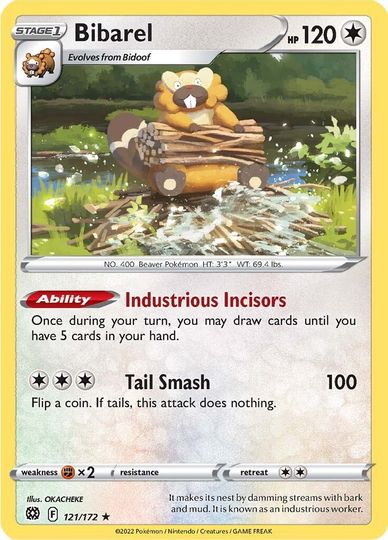 Bibarel - 121/172 - Rare - Theme Deck Exclusive available at 401 Games Canada