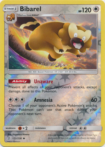 Bibarel - 172/236 - Uncommon - Reverse Holo available at 401 Games Canada