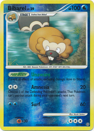 Bibarel - 32/100 - Uncommon - Reverse Holo available at 401 Games Canada