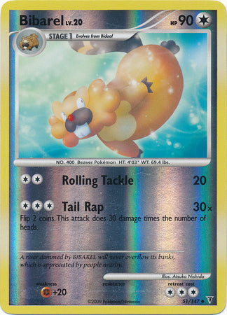 Bibarel - 51/147 - Uncommon - Reverse Holo available at 401 Games Canada