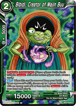 Bibidi, Creator of Majin Buu - BT11-072 - Common available at 401 Games Canada