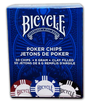 Bicycle - 8 Gram Poker Chips (50ct) available at 401 Games Canada