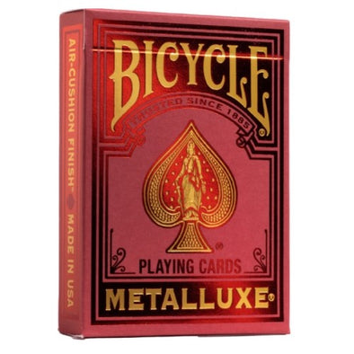 Bicycle Playing Cards - Metalluxe Holiday Red available at 401 Games Canada