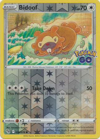 Bidoof - 059/078 - Common - Reverse Holo available at 401 Games Canada