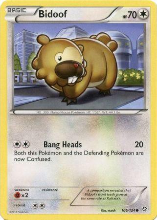 Bidoof - 106/124 - Common available at 401 Games Canada