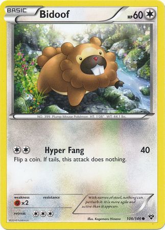 Bidoof - 106/146 - Common available at 401 Games Canada