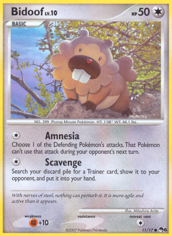 Bidoof - 11/17 - Common available at 401 Games Canada