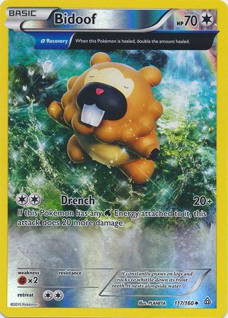 Bidoof - 117/160 - Uncommon - Reverse Holo available at 401 Games Canada