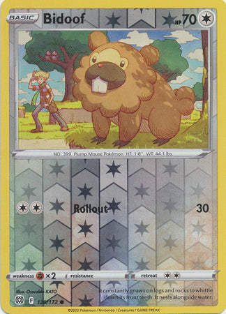 Bidoof - 120/172 - Common - Reverse Holo available at 401 Games Canada