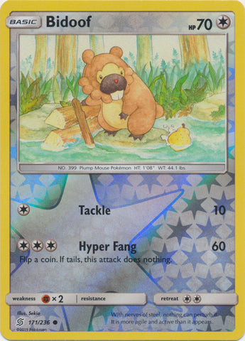 Bidoof - 171/236 - Common - Reverse Holo available at 401 Games Canada