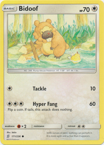 Bidoof - 171/236 - Common available at 401 Games Canada