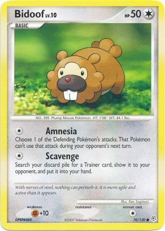 Bidoof - 70/130 - Common available at 401 Games Canada