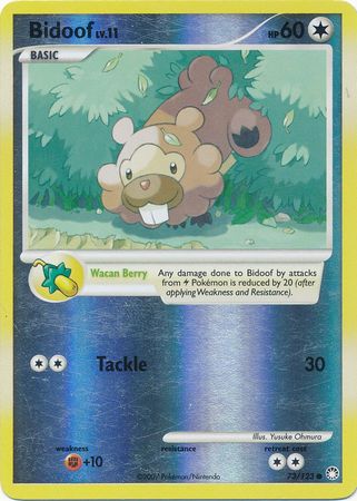 Bidoof - 73/123 - Common - Reverse Holo available at 401 Games Canada