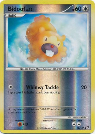 Bidoof - 91/147 - Common - Reverse Holo available at 401 Games Canada