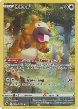 Bidoof - GG29/GG70 - Holo Rare available at 401 Games Canada