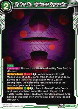 Big Gete Star, Nightmarish Regeneration - BT17-079 - Common available at 401 Games Canada