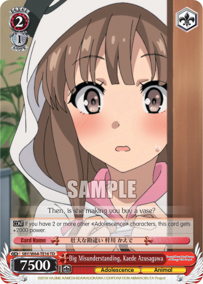 Big Misunderstanding, Kaede Azusagawa - SBY/W64-TE16 - Trial Deck available at 401 Games Canada