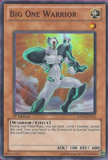 Big One Warrior - DP10-EN015 - Super Rare - 1st Edition available at 401 Games Canada