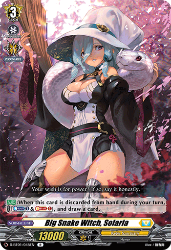 Big Snake Witch, Solaria - D-BT01/045 - Rare available at 401 Games Canada
