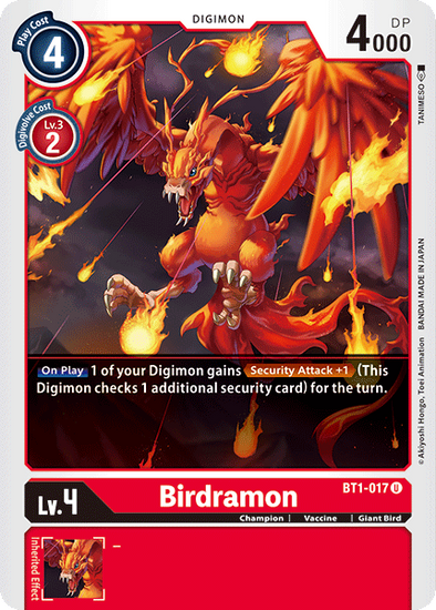 Birdramon - BT1-017 - Uncommon available at 401 Games Canada