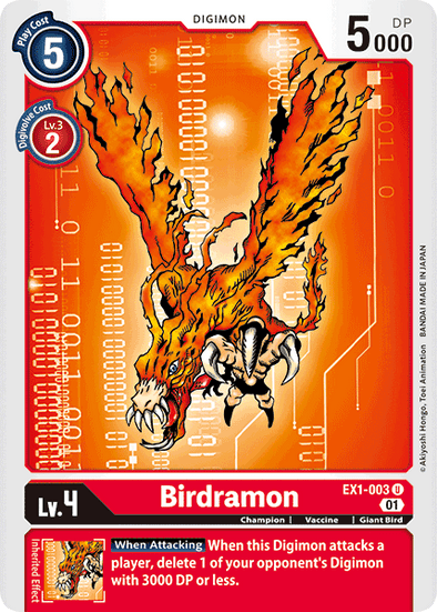 Birdramon - EX1-003 - Uncommon available at 401 Games Canada