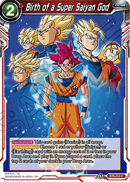 Birth of a Super Saiyan God - BT8-019 - Common available at 401 Games Canada