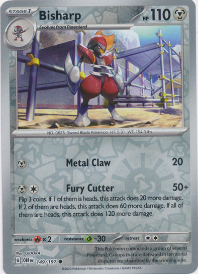 bisharp pokemon card 401 Games Canada - Bisharp - 149/197 - Common