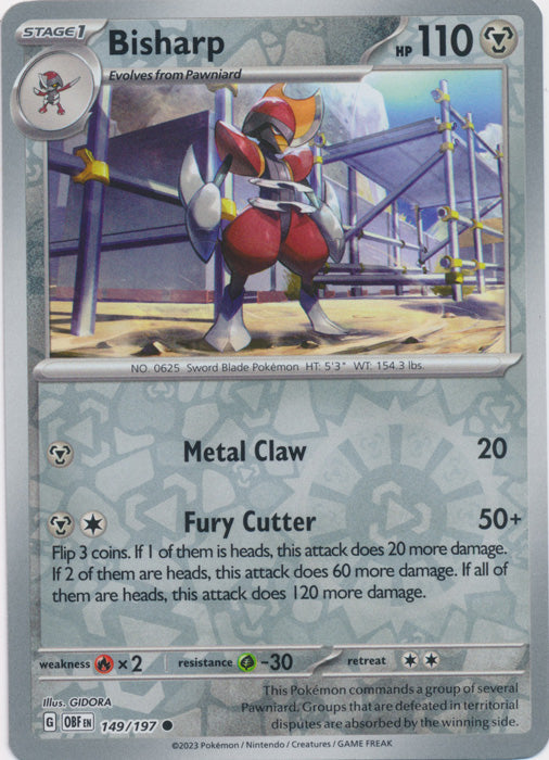 Bisharp - 149/197 - Common - Reverse Holo available at 401 Games Canada