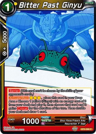 Bitter Past Ginyu - BT5-096 - Common available at 401 Games Canada
