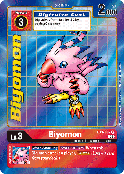 Biyomon (Alternate Art) - EX1-002 - Common available at 401 Games Canada