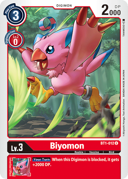 Biyomon - BT1-012 - Uncommon available at 401 Games Canada