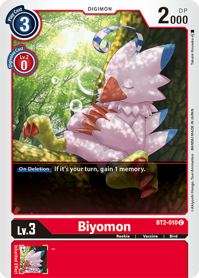 Biyomon - BT2-010 - Common available at 401 Games Canada