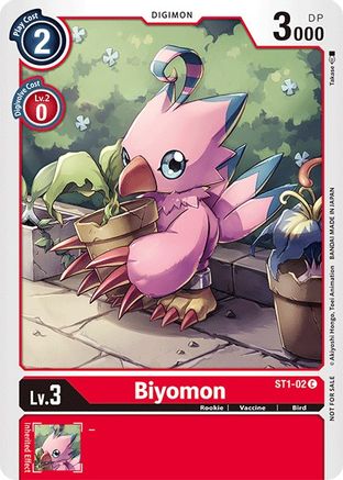 Biyomon (Official Tournament Pack Vol.3) - ST1-02 - Common available at 401 Games Canada