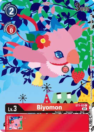 Biyomon (Tamer's Card Set 2 Floral Fun) - ST1-02 - Common available at 401 Games Canada