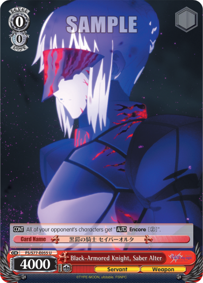 Black-Armored Knight, Saber Alter (U) available at 401 Games Canada